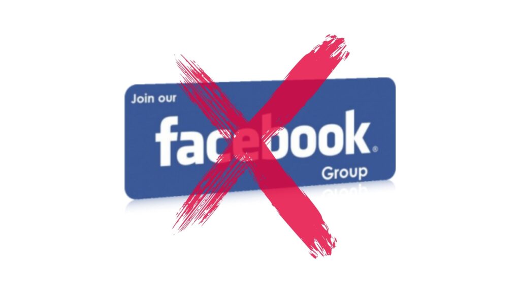 FB Groups join delete account